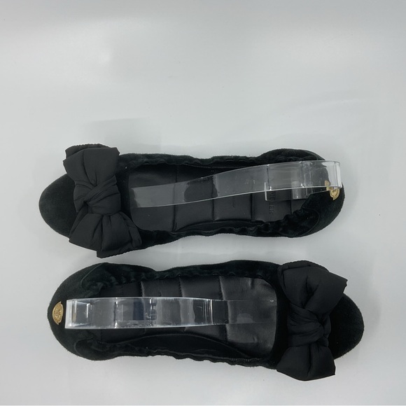 Moncler Elegant Black Flats with‎ Bow - Picture 9 of 15